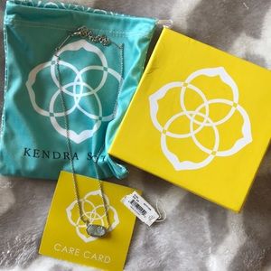 kendra scott elisa silver pendant necklace